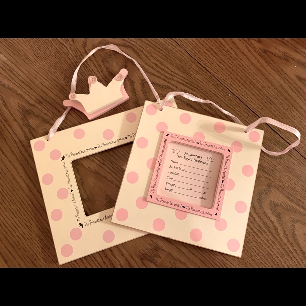 Girl’s nursery picture frame